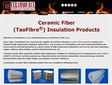 Tablet Screenshot of ceramicfiber.com